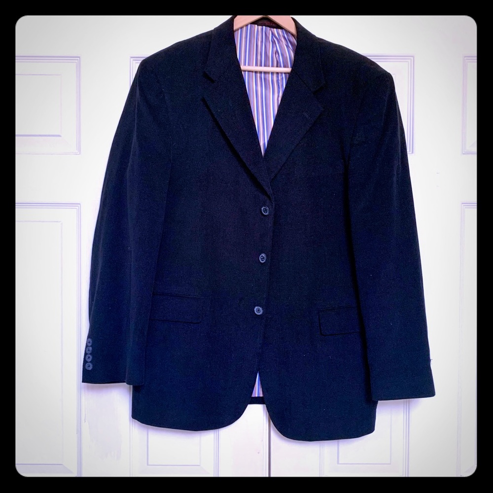 Midtown Man Blazer Midnight Black Corduroy